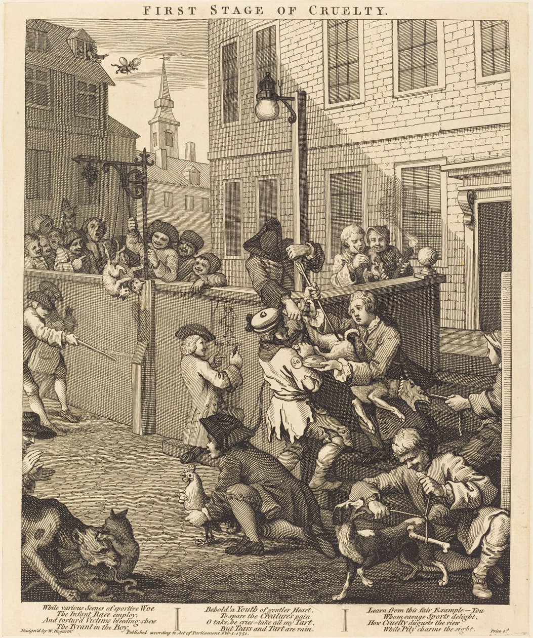 Grusomhedens første fase af William Hogarth