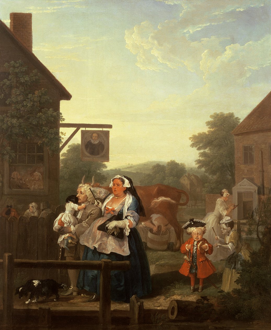 De fire gange på dagen: Aften, 1736 af William Hogarth