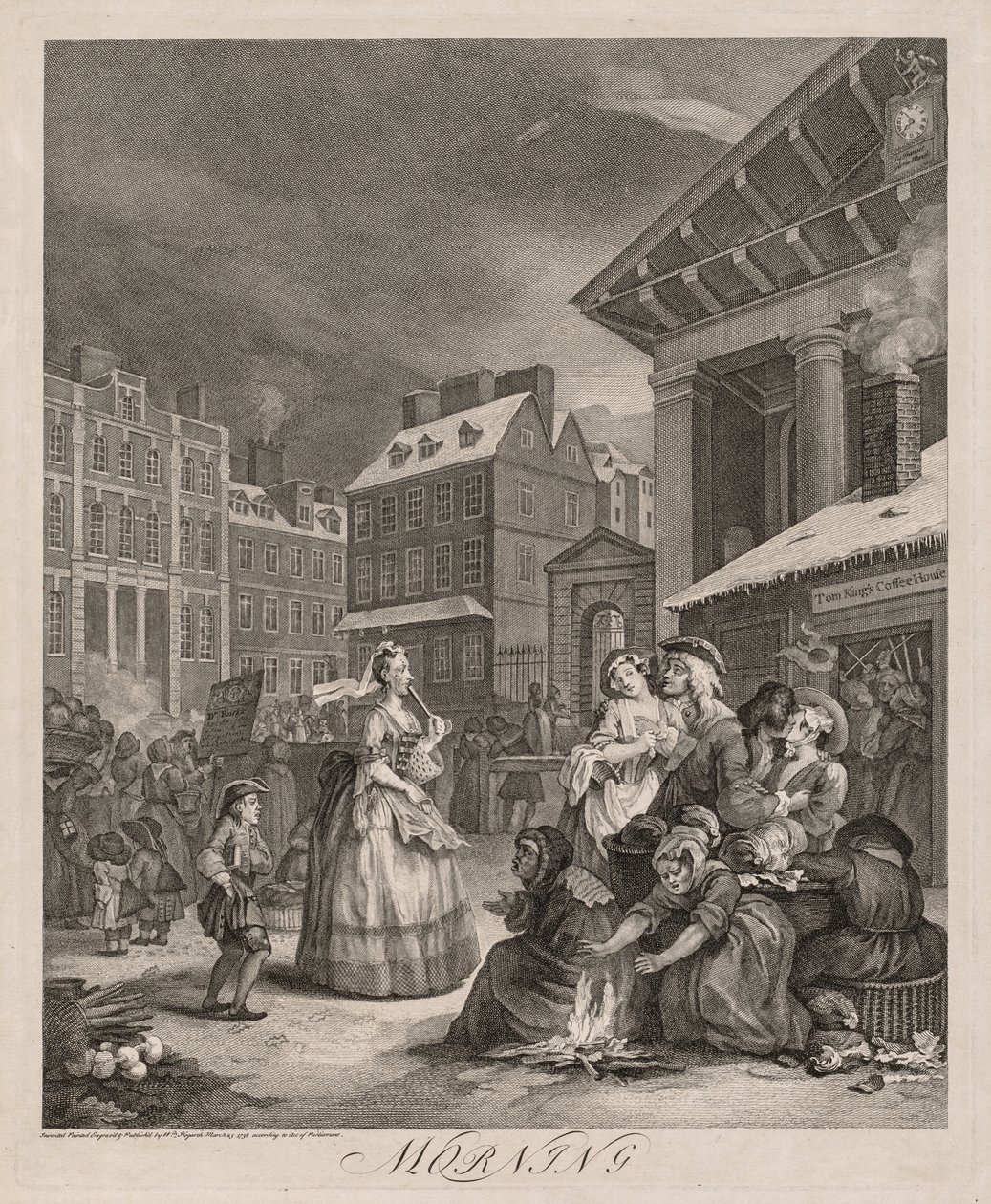 De fire gange på dagen: Morgen af William Hogarth
