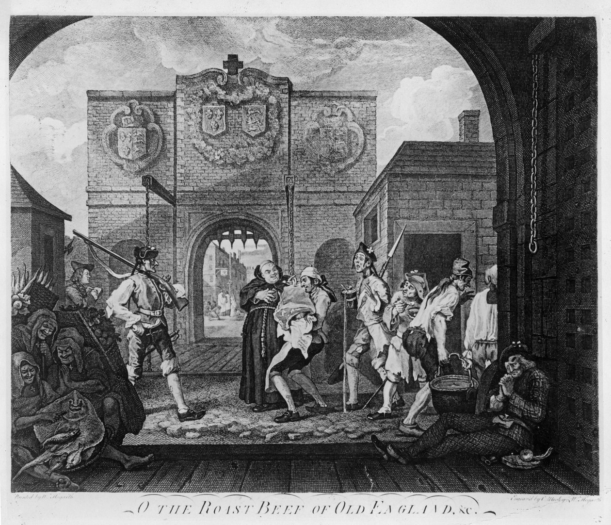 The Gate of Calais, eller O The Roast Beef of Old England af William Hogarth