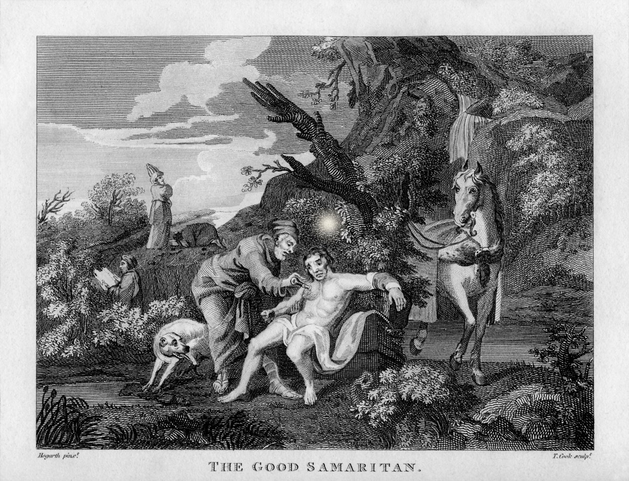 Den barmhjertige samaritan af William Hogarth af William Hogarth