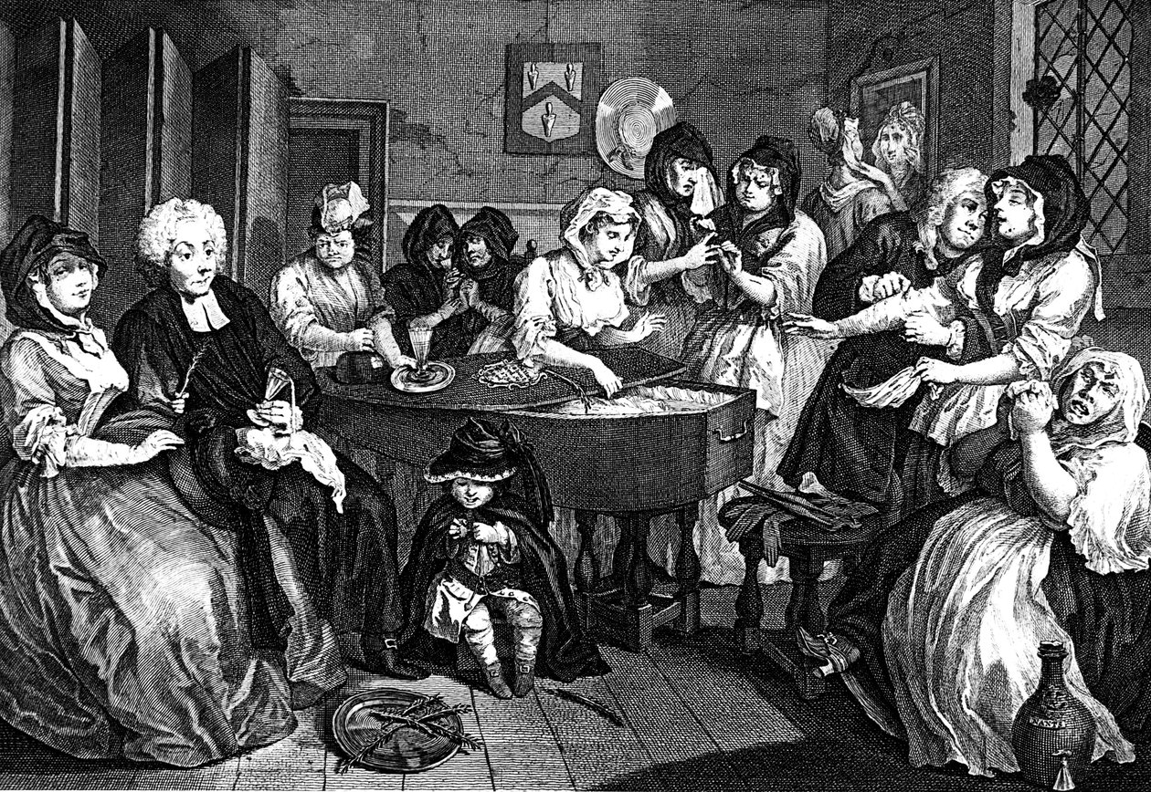 Skøgernes fremskridt, 1733 af William Hogarth
