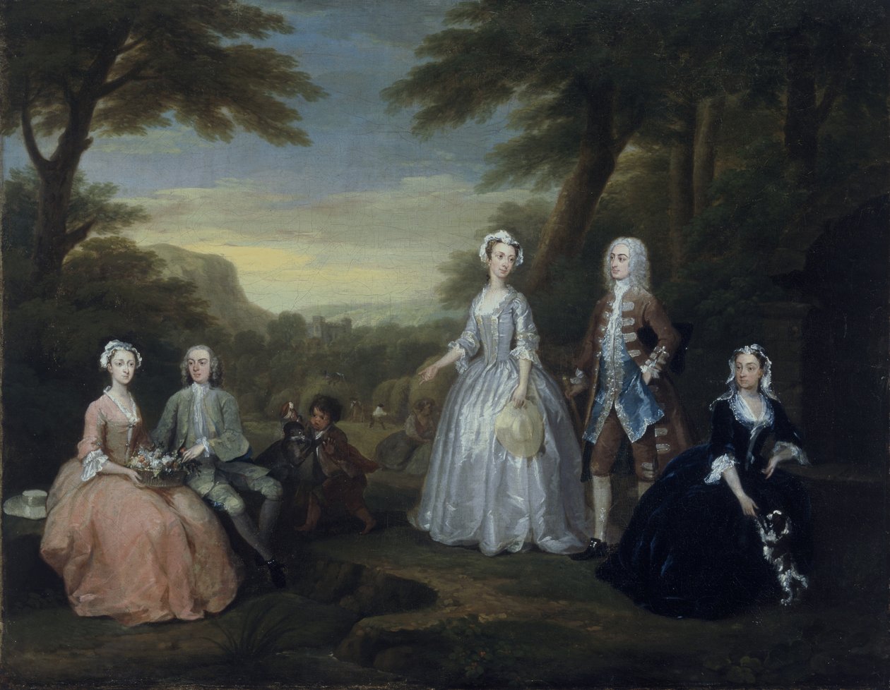 Jones-familiens samtaleemne af William Hogarth