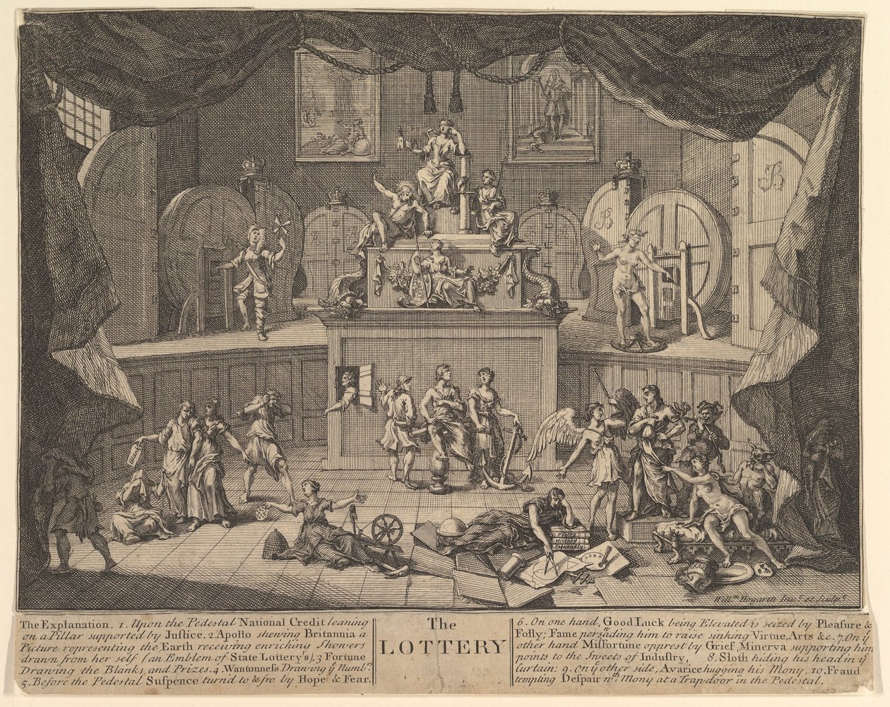 Lotteriet, efter 1724. af William Hogarth
