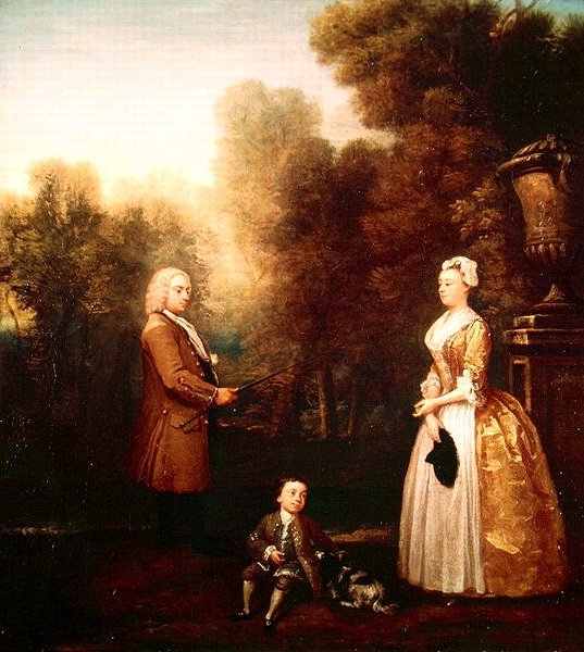 Familien Pascall (olie på lærred) af William Hogarth