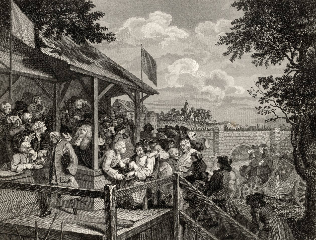 The Polling, indgraveret af George Presbury, fra 