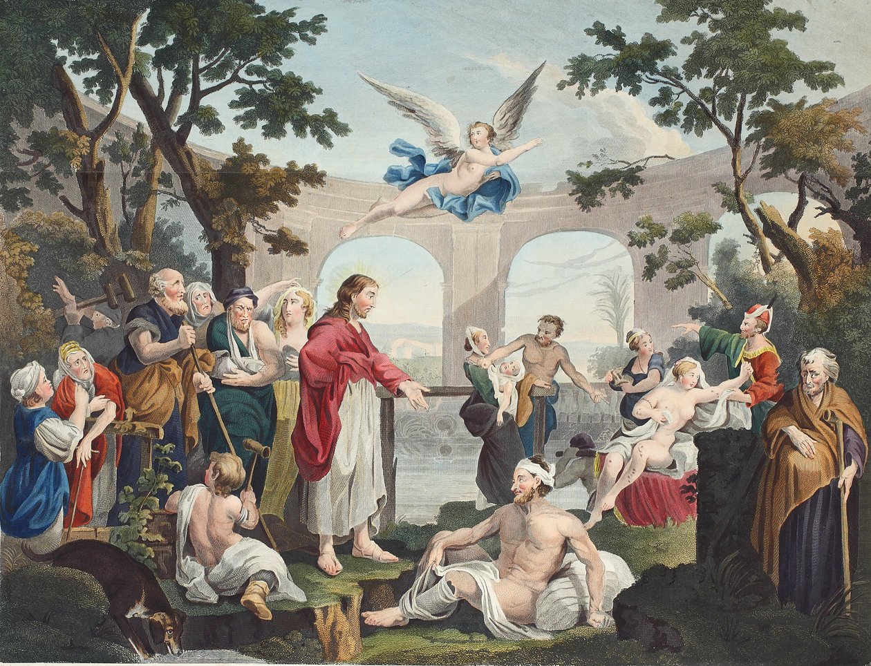 The Pool of Bethesda, illustration fra 