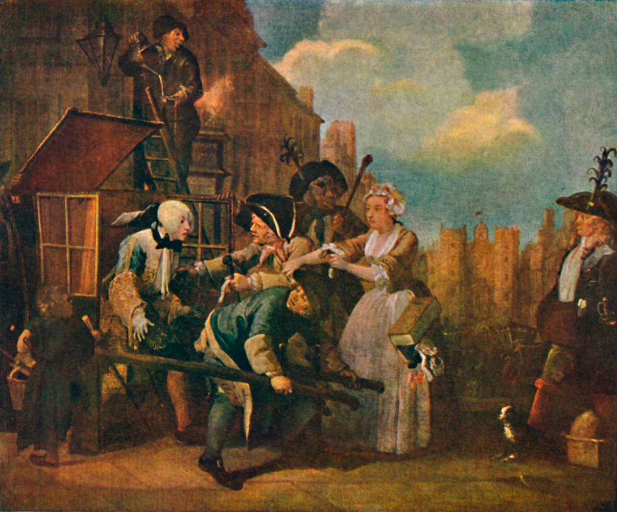 The Rakes Progress - The Arrest, c1735, 1904 af William Hogarth