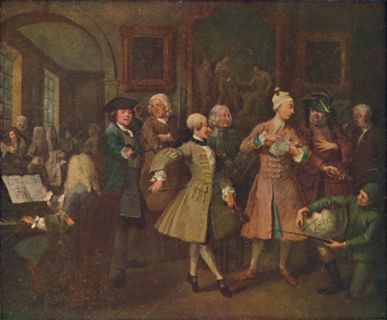 The Rakes Progress - The Levee, 1720-1735, 1920. af William Hogarth