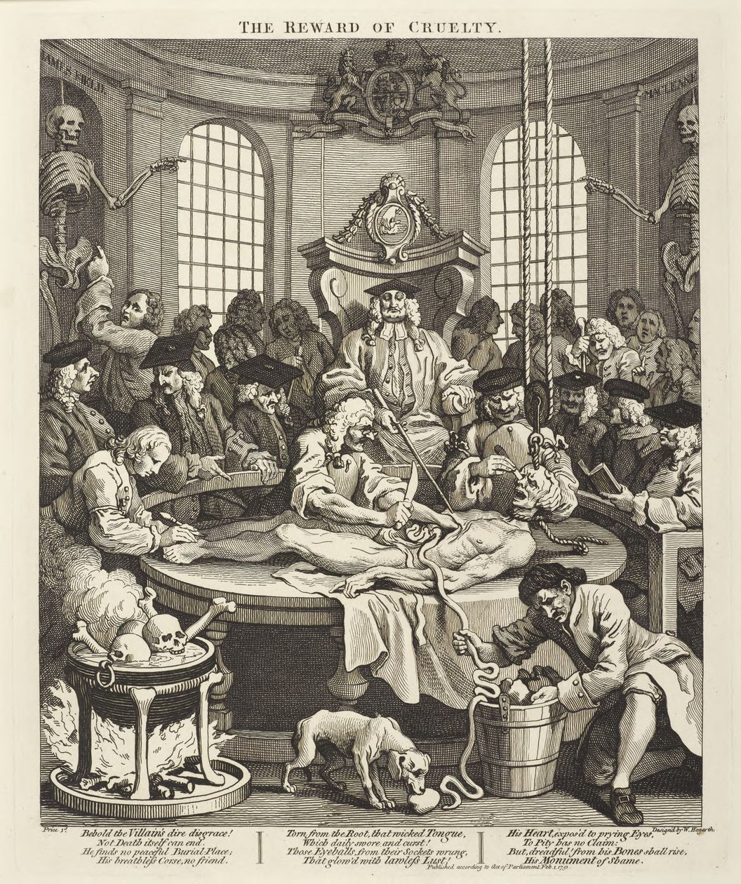Grusomhedens belønning af William Hogarth