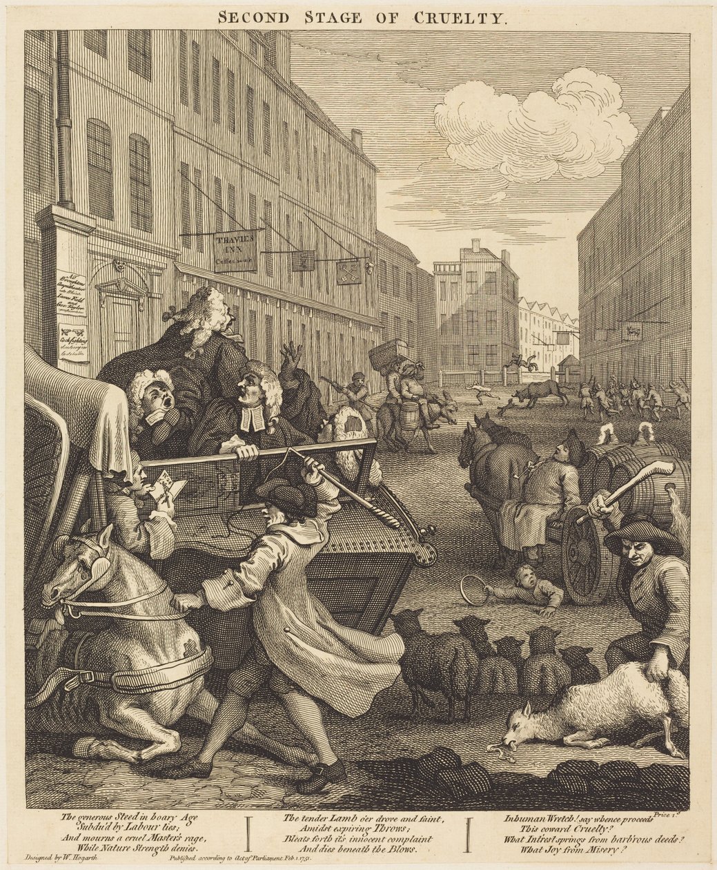Den anden fase af grusomheden af William Hogarth