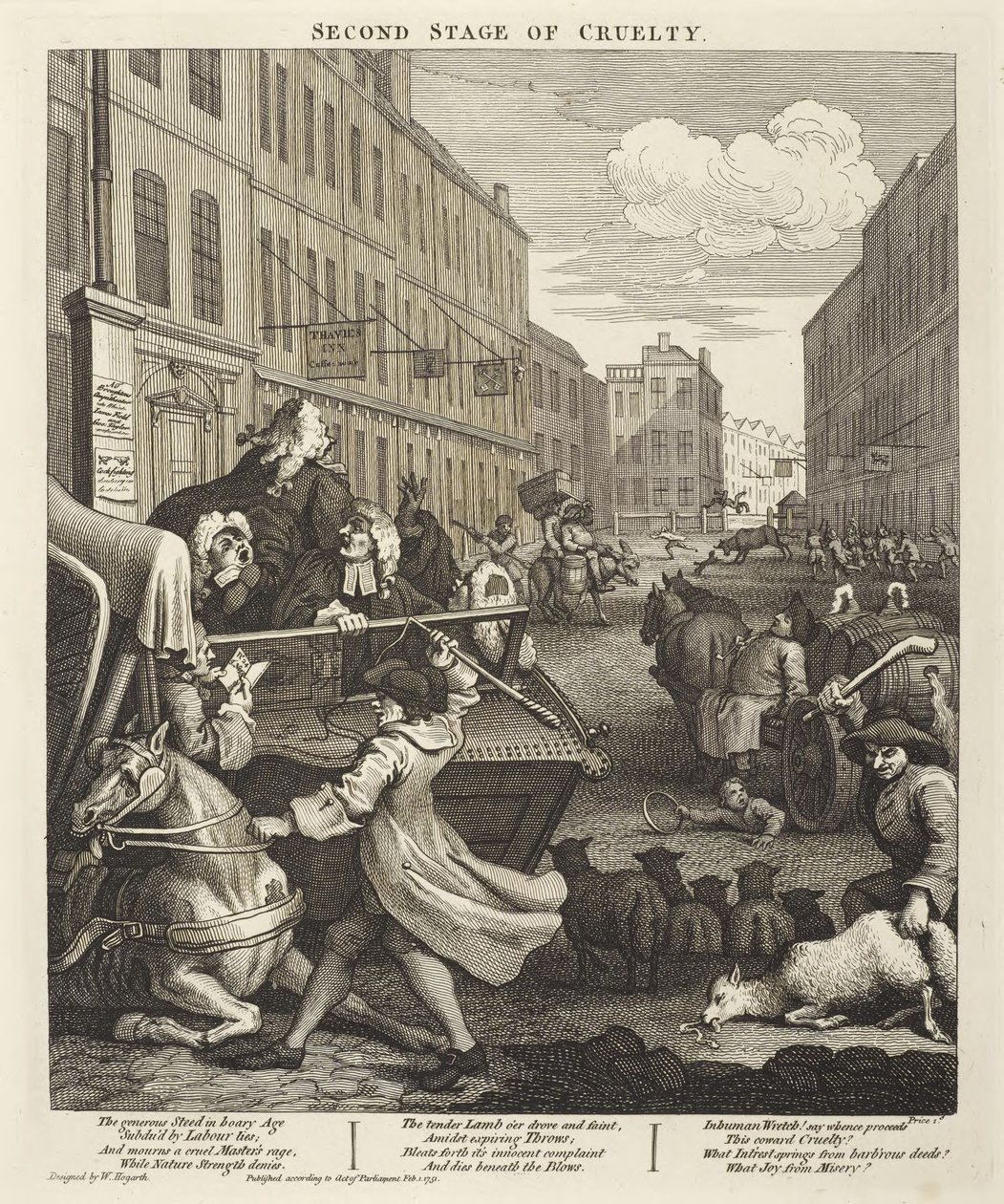 Den anden fase af grusomheden af William Hogarth