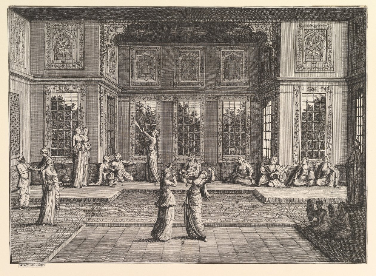 Seraglio Aubry de La Mottrayes rejser gennem Europa, Asien og ind i en del af ..., 1723-24. af William Hogarth