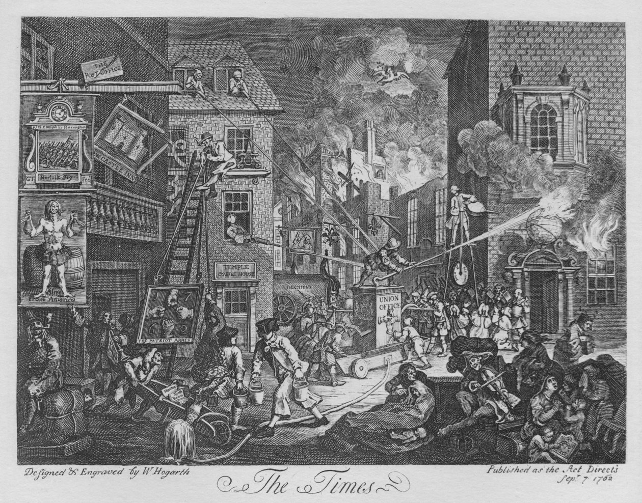 The Times, 1762 af William Hogarth