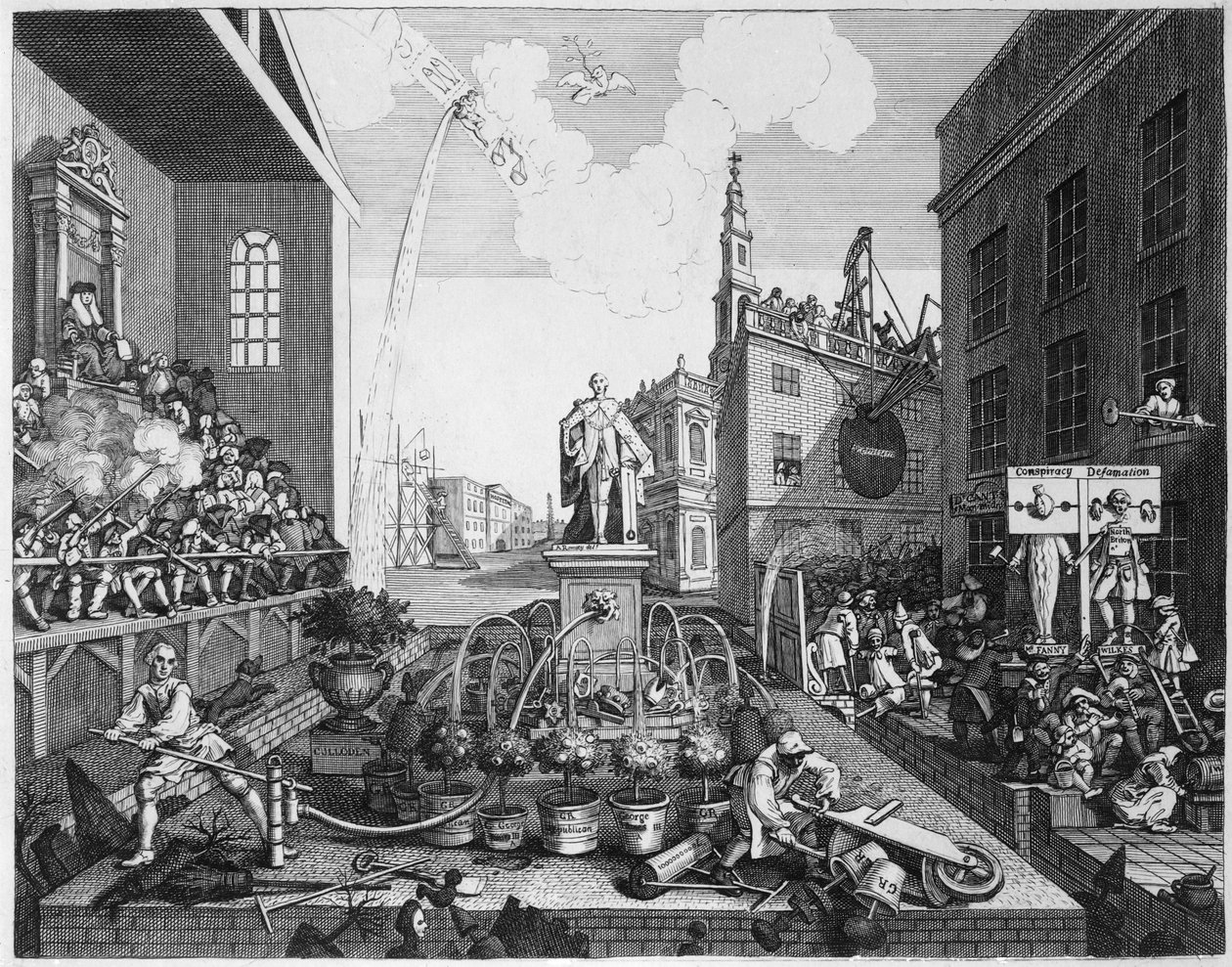 The Times, Plade II af William Hogarth