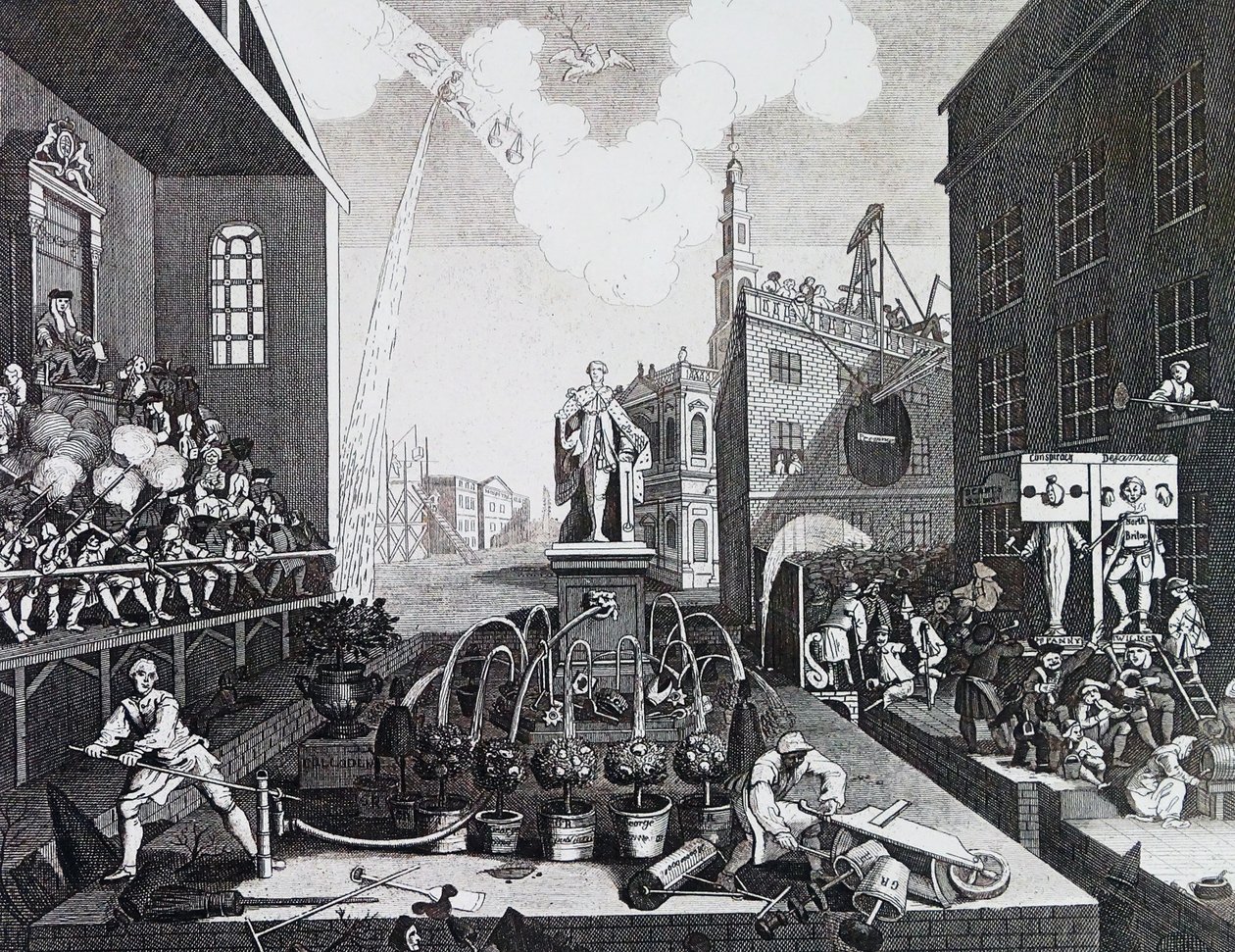 Tiderne. Tavle II 1762, af William Hogarth af William Hogarth