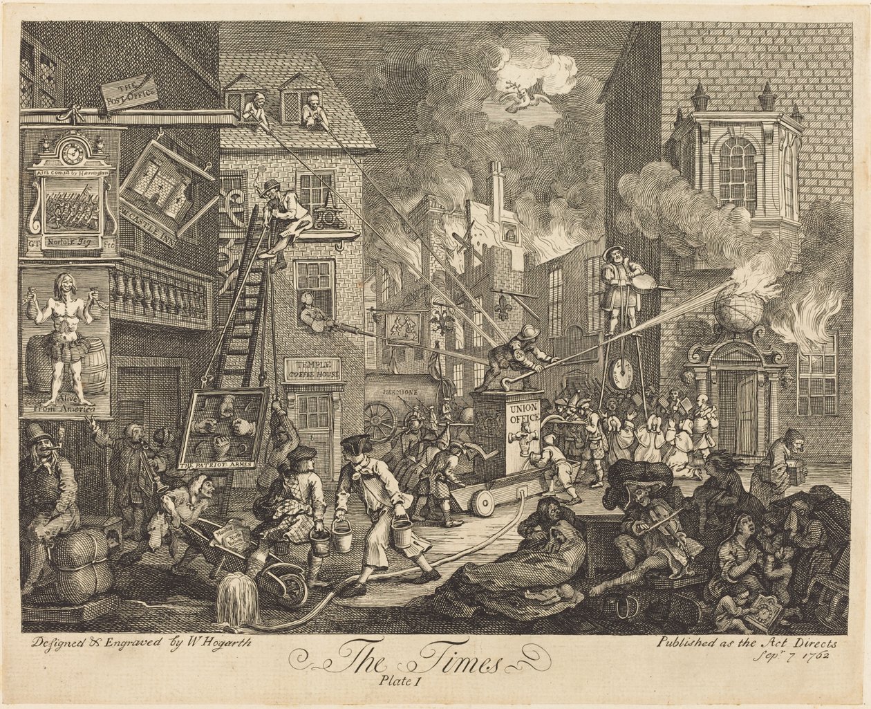 The Times, pl.1 af William Hogarth