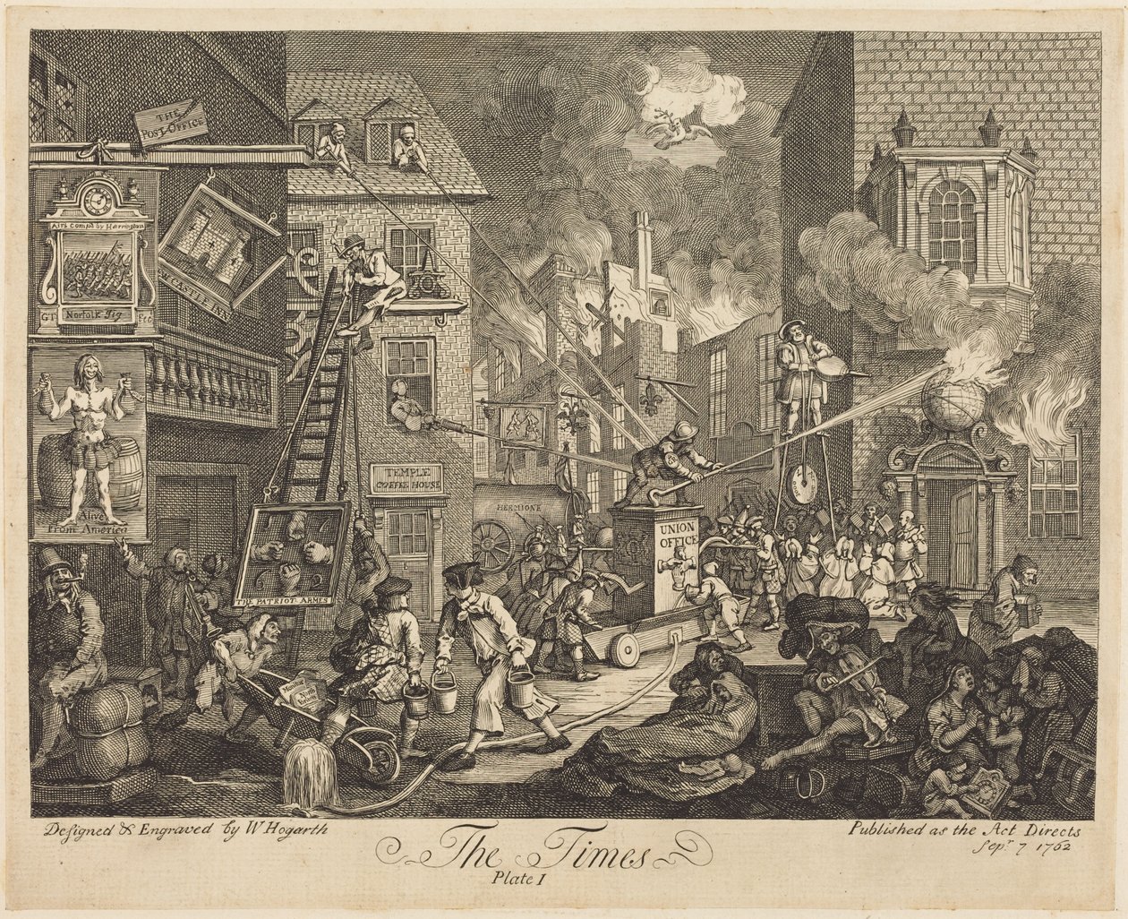 The Times, pl. 1 af William Hogarth