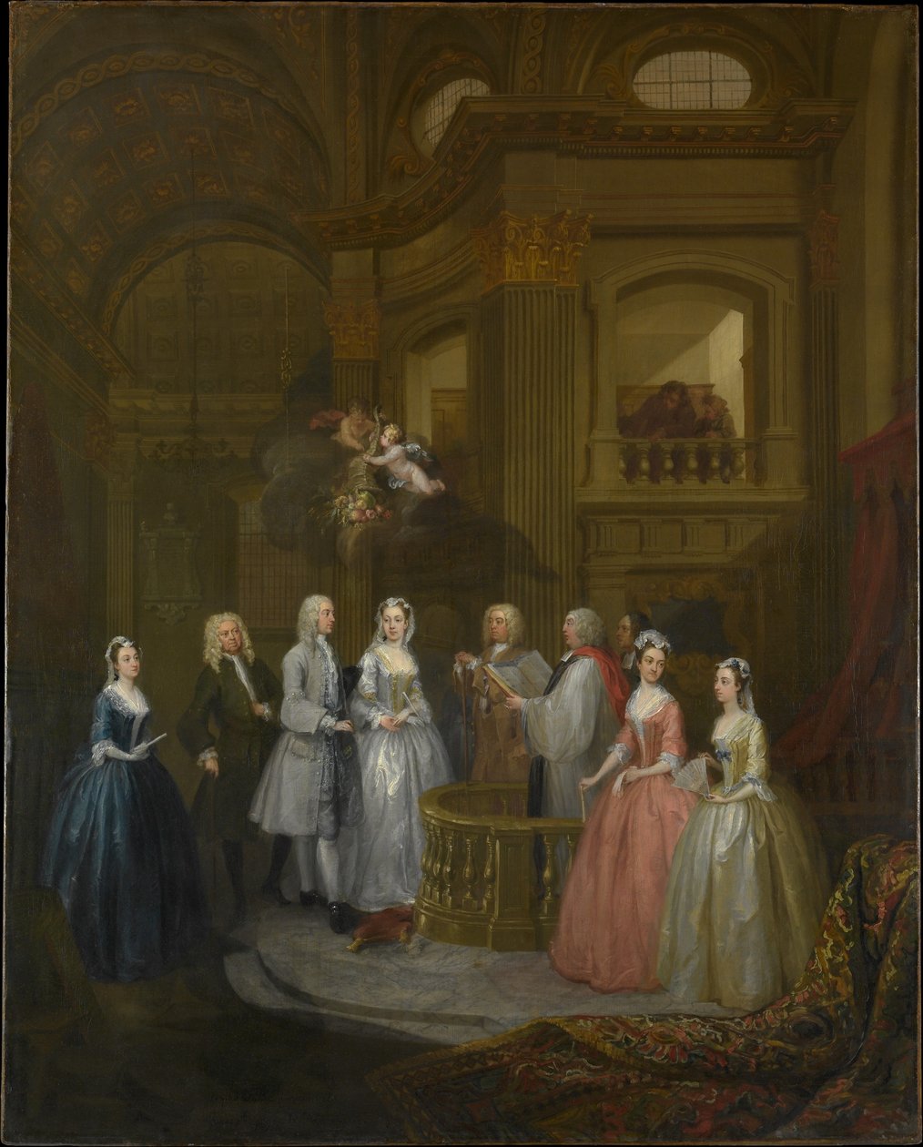 Brylluppet mellem Stephen Beckingham og Mary Cox af William Hogarth