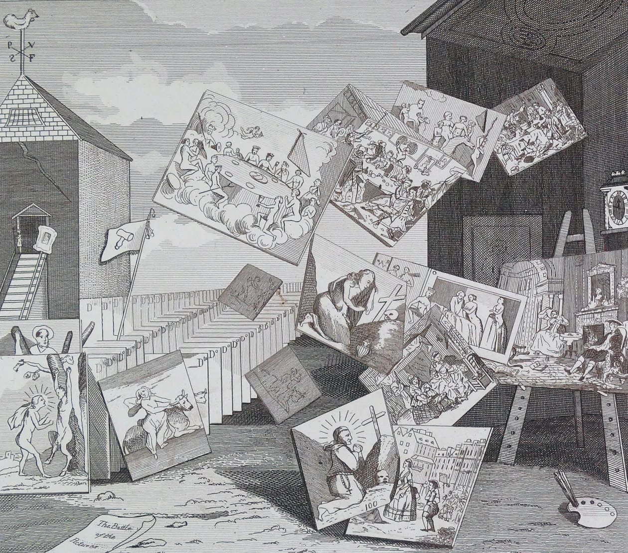 Billedernes kamp af William Hogarth