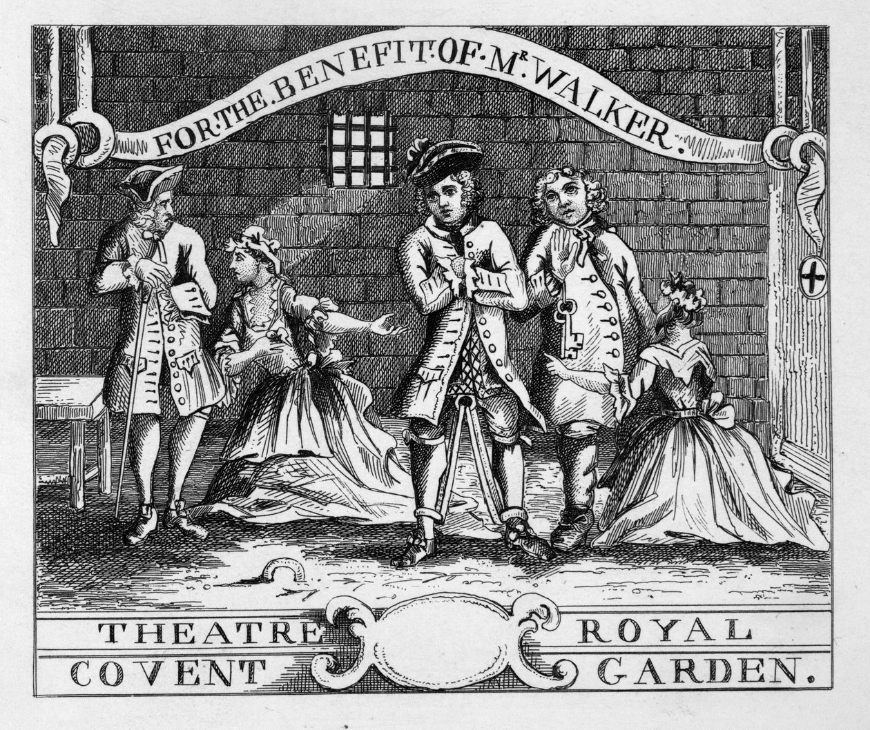 Theatre Royal, Covent Garden af William Hogarth