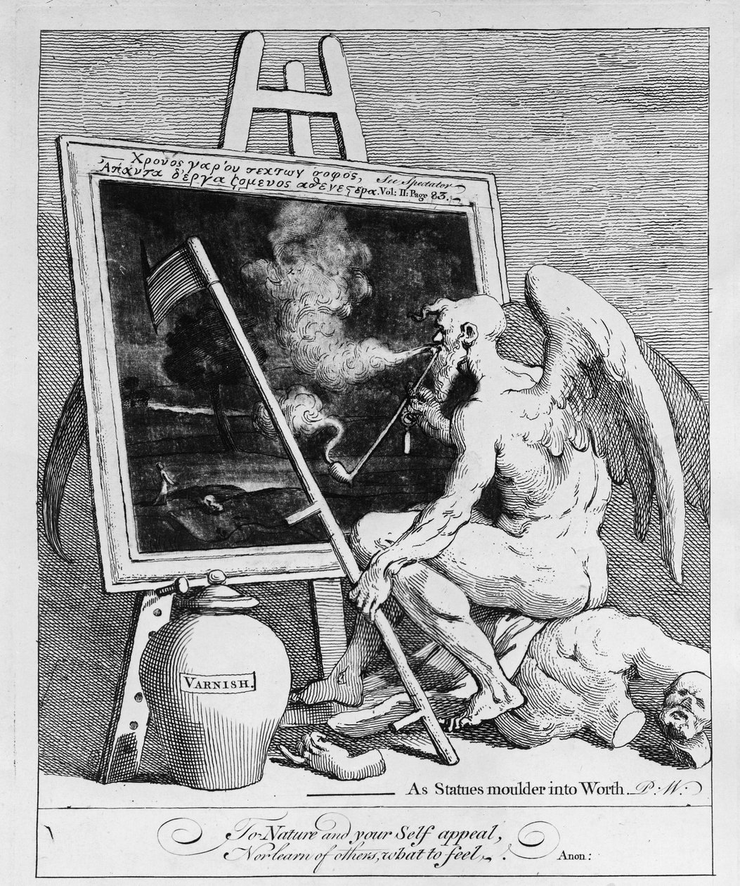 Tid ryger et billede, 1761 af William Hogarth