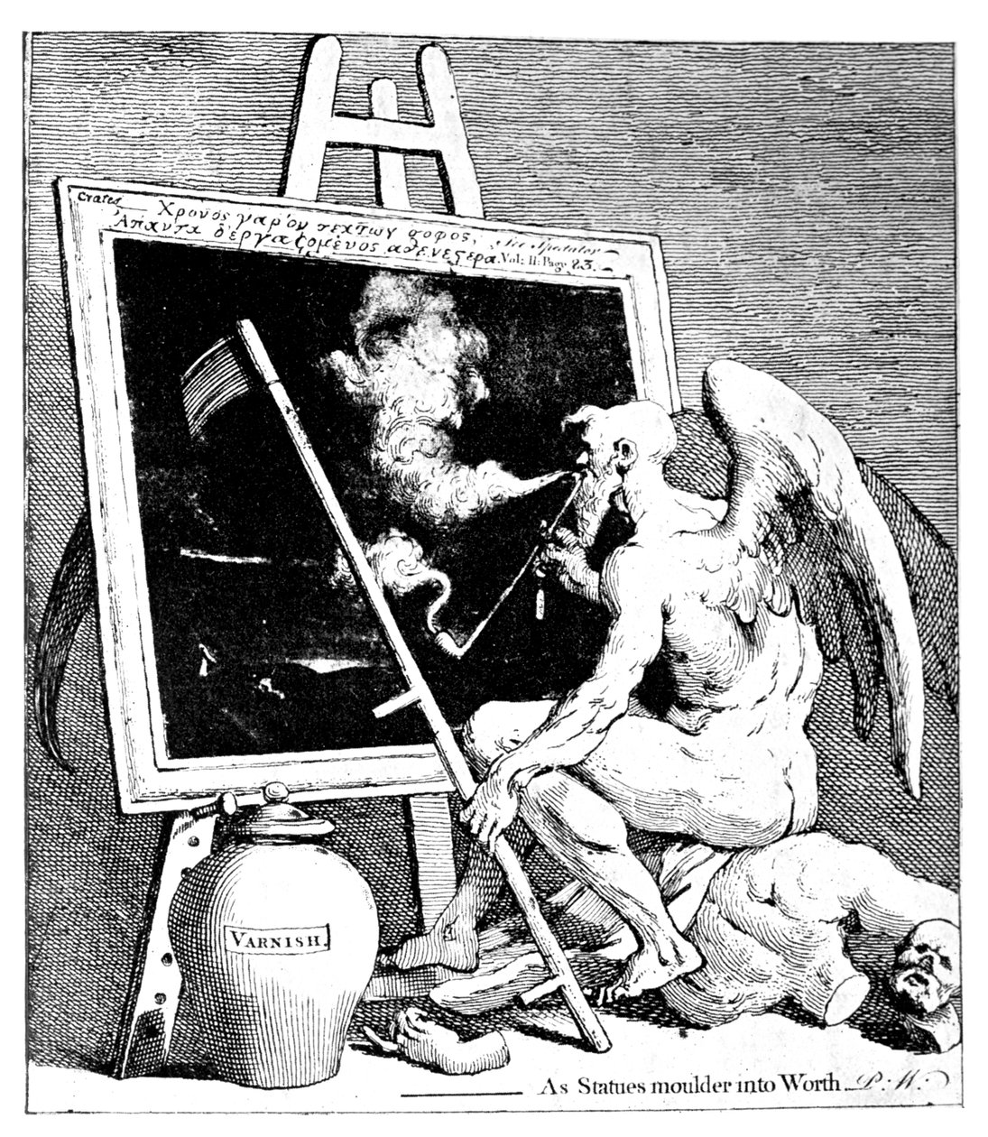 Tid ryger et billede, 1761 af William Hogarth