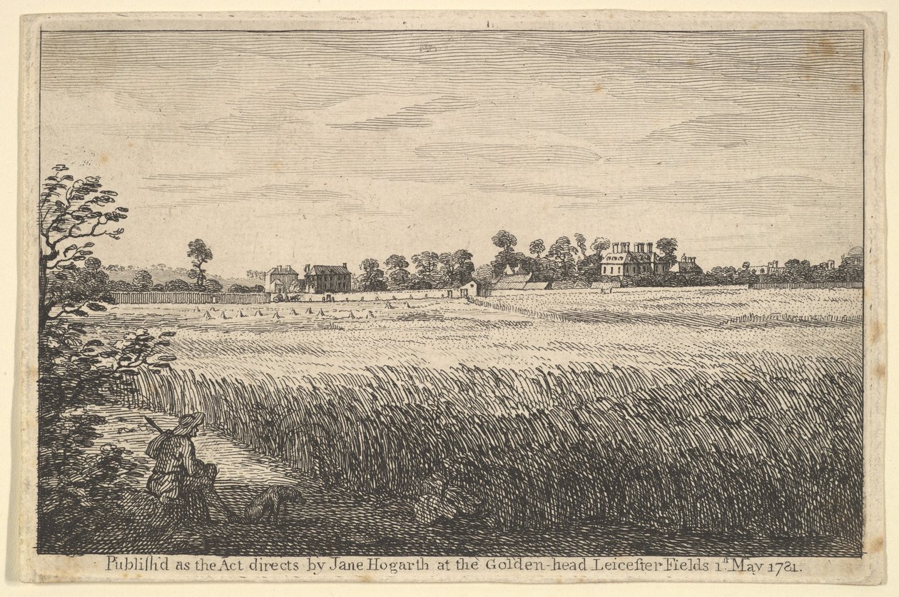 Udsigt over Ranbys House, 1. maj 1781. af William Hogarth