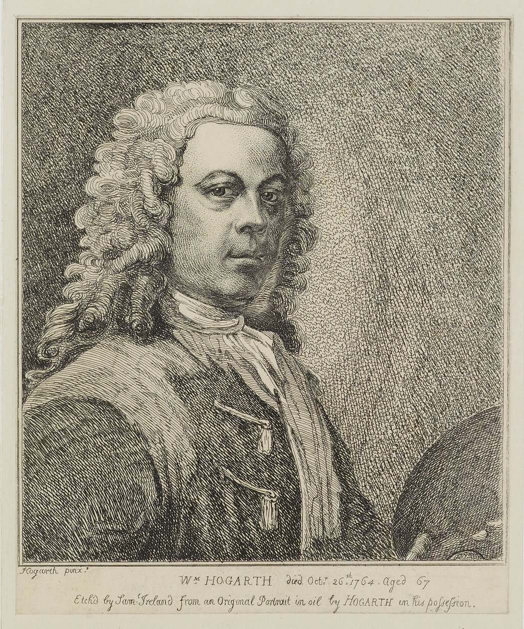 William Hogarth, graveret af Samuel Ireland (d.1800), c.1786 af William Hogarth