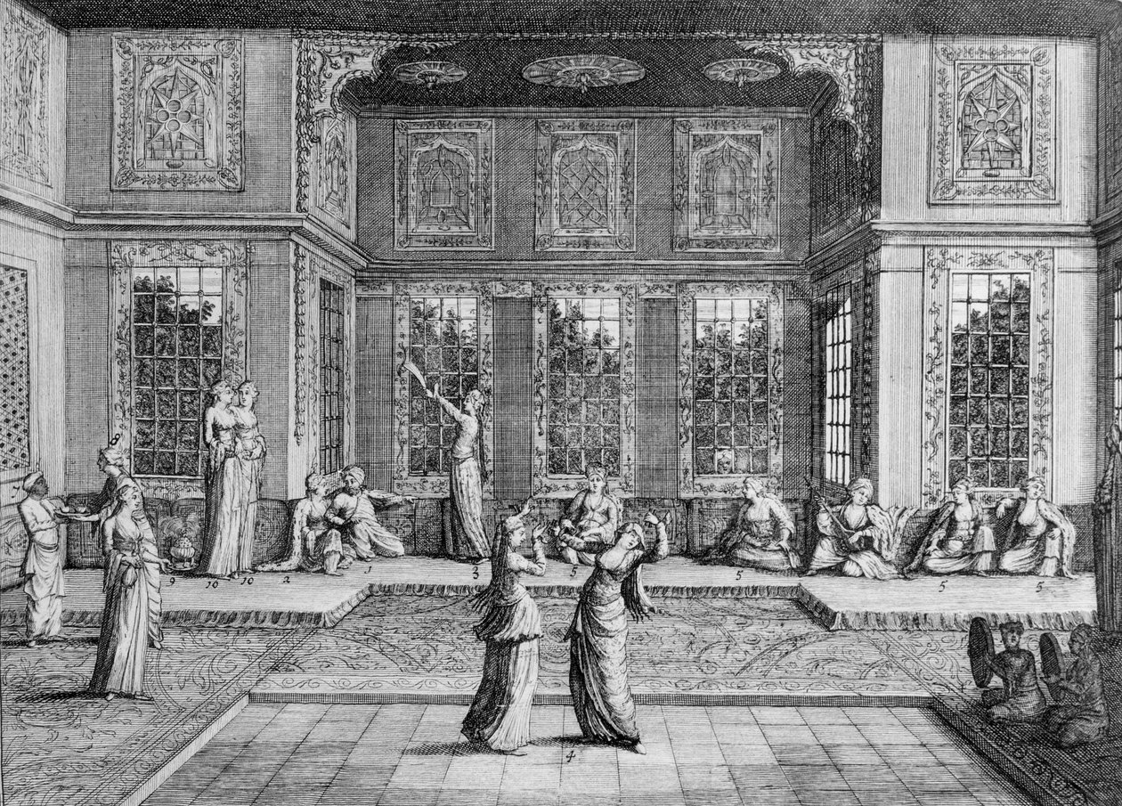 Kvinder danser i Harem, fra 