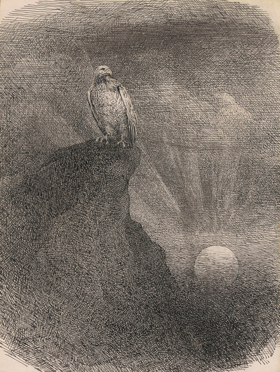 Genius, 1865-95 (pen, blæk og grafit på pap) af William Holbrook Beard