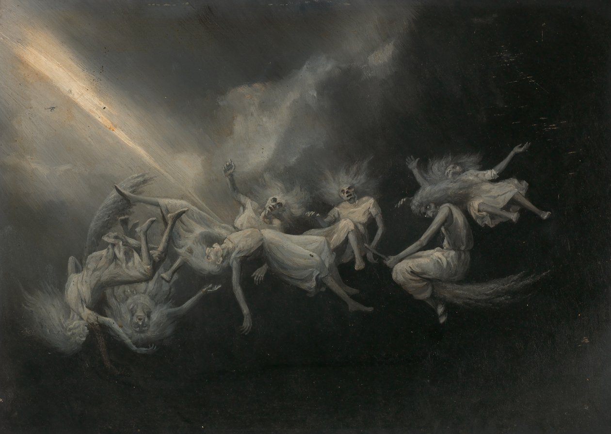 Lynet slog ned i en flok hekse af William Holbrook Beard