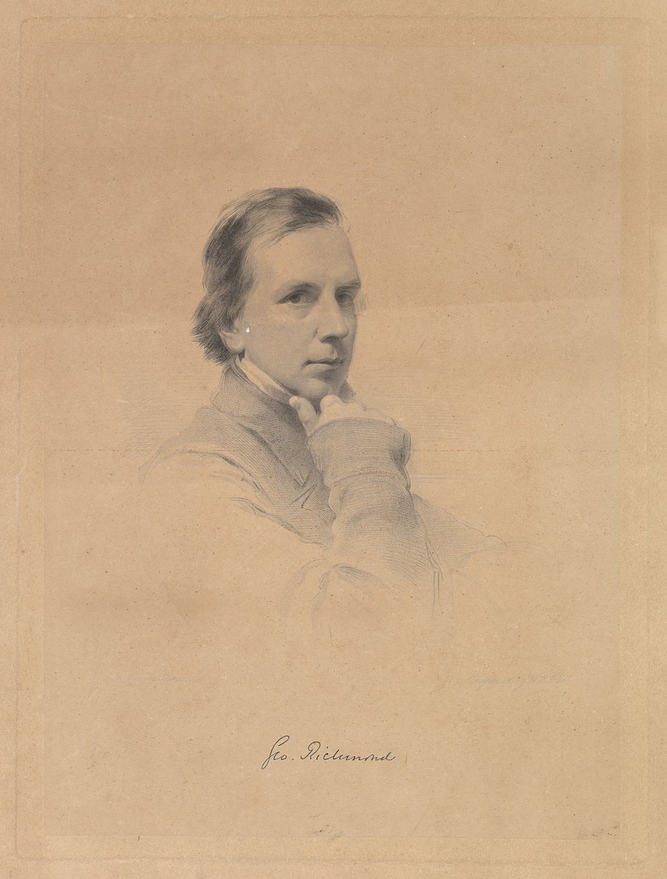 George Richmond - Selvportræt, 1850-70. af William Holl