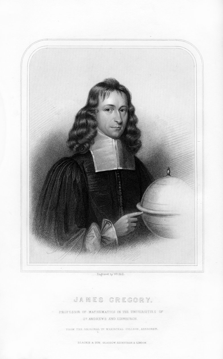 James Gregory, skotsk matematiker og astronom, 1870. af William Holl