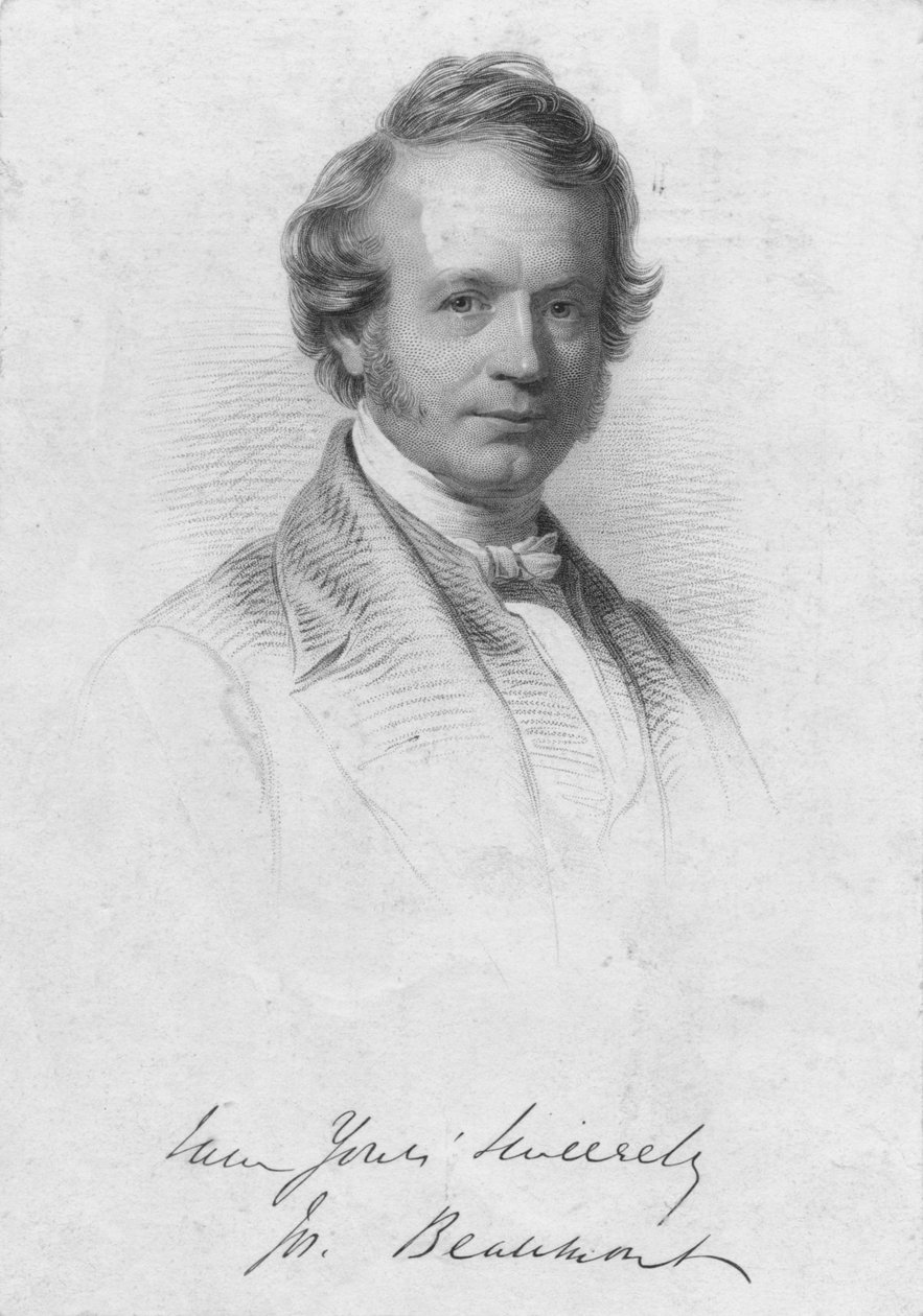 Joseph Beaumont, midten af det 19. århundrede. af William Holl