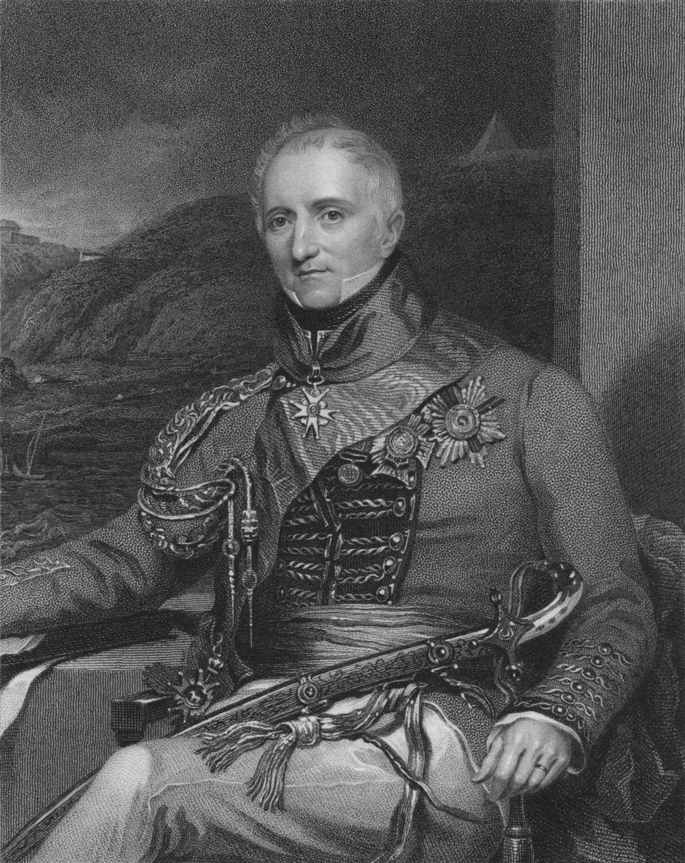 Generalløjtnant Sir Rufane Shawe Donkin, K.C.B. & G.C.H., 1841. Skabere: William Holl, William Holl I. af William Holl I