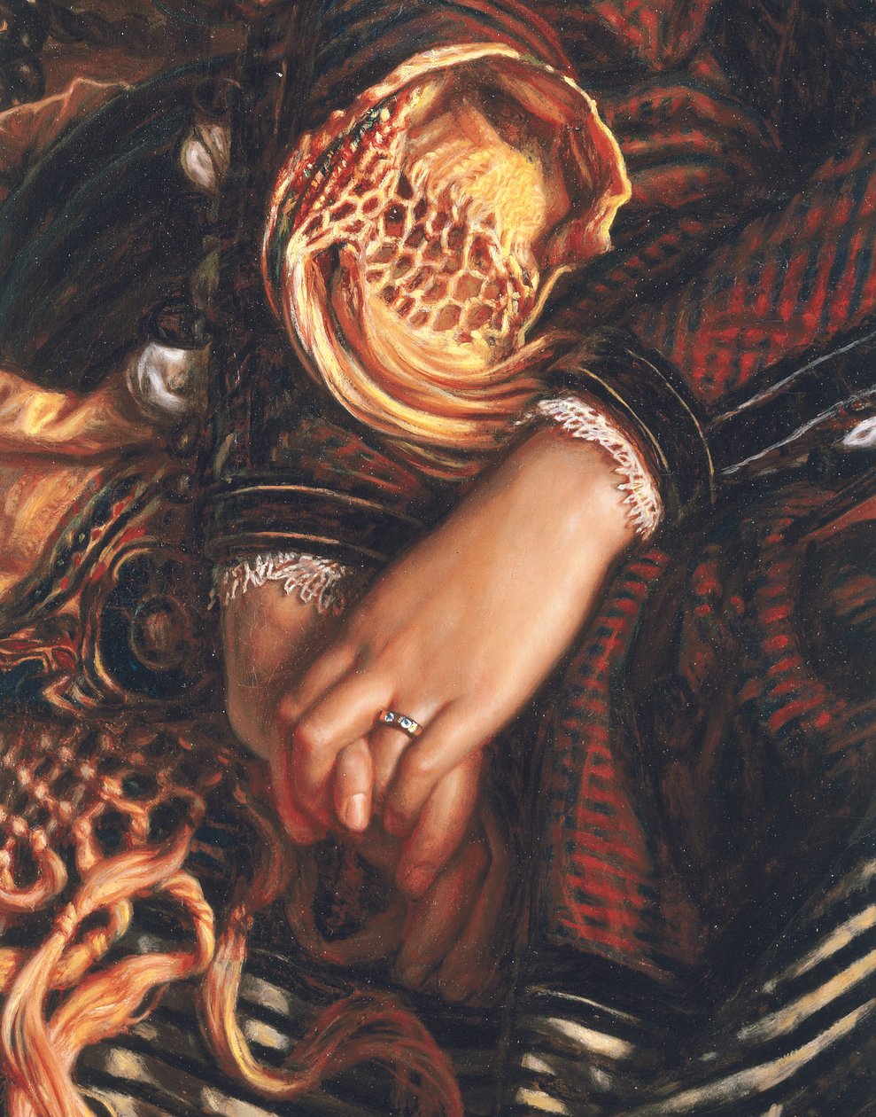 Detalje fra Il Dolce far Niente, 1866 af William Holman Hunt