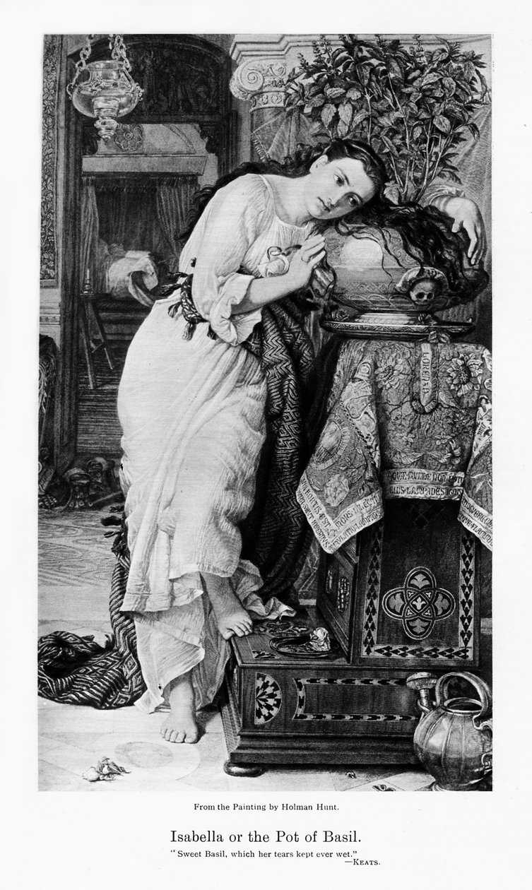 Isabella og gryden med basilikum, c1867 af William Holman Hunt