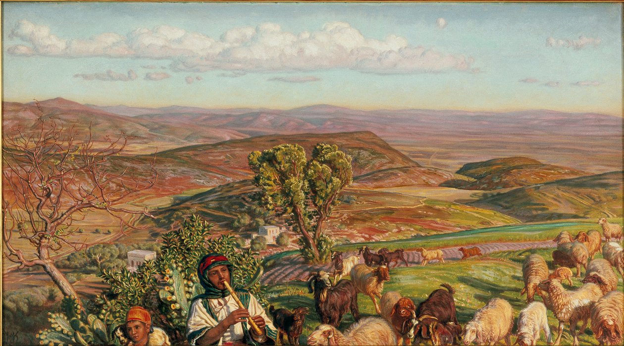 Esdraelon-sletten fra højderne over Nazareth, 1876 af William Holman Hunt