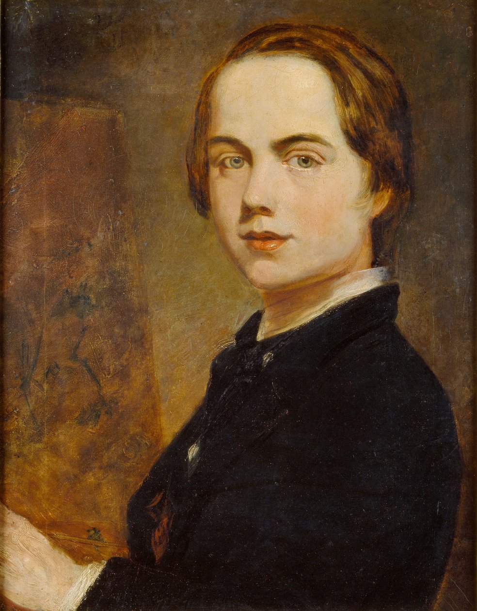 Selvportræt i en alder af 14, 1841 af William Holman Hunt