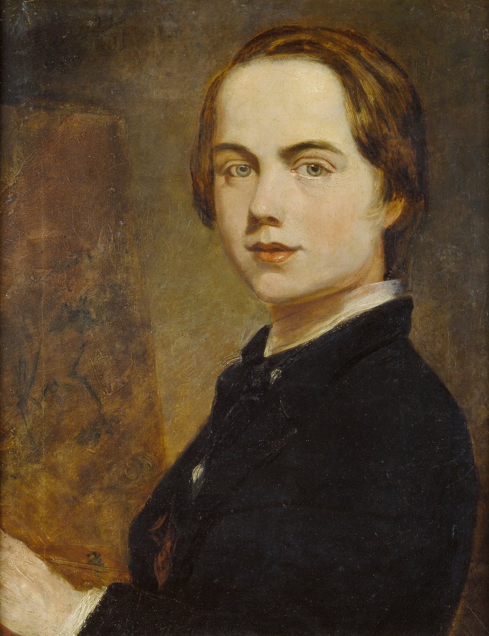 Selvportræt i en alder af 14 år, 1841 af William Holman Hunt