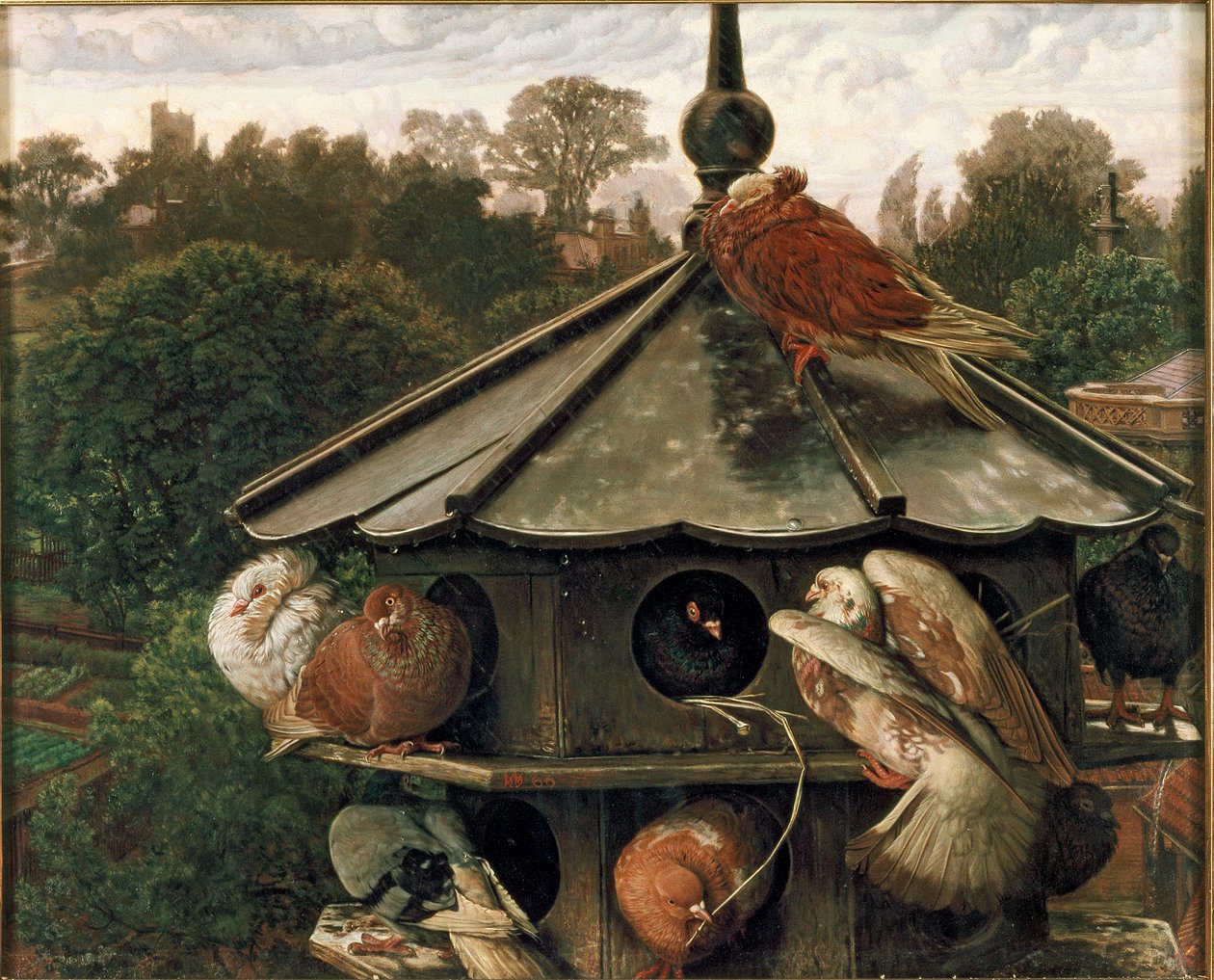 Festival of St Swithin The Dovecot, 1865-1866 af William Holman Hunt