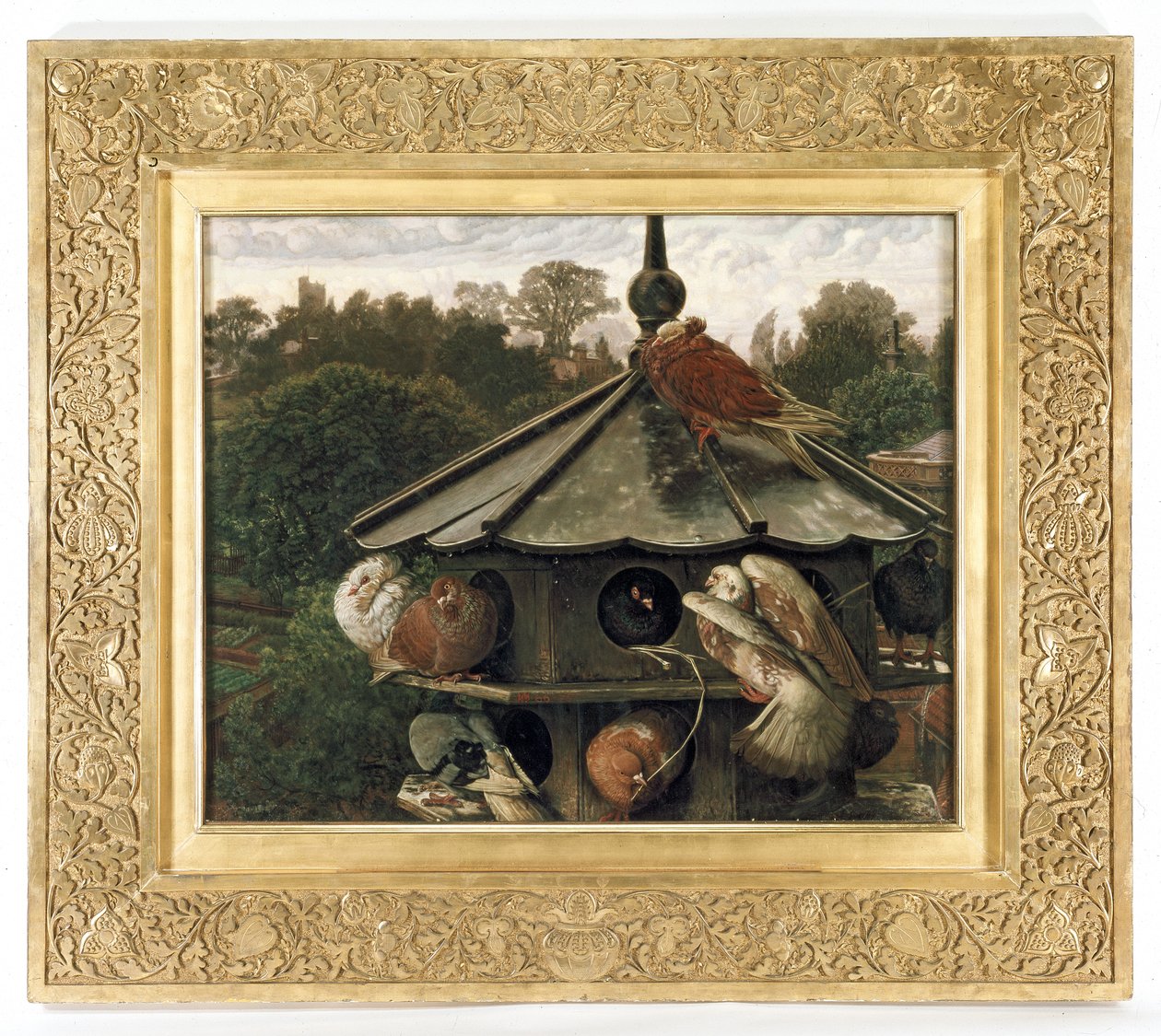 Festivalen St. Swithin eller Dueslag, 1866-75 af William Holman Hunt