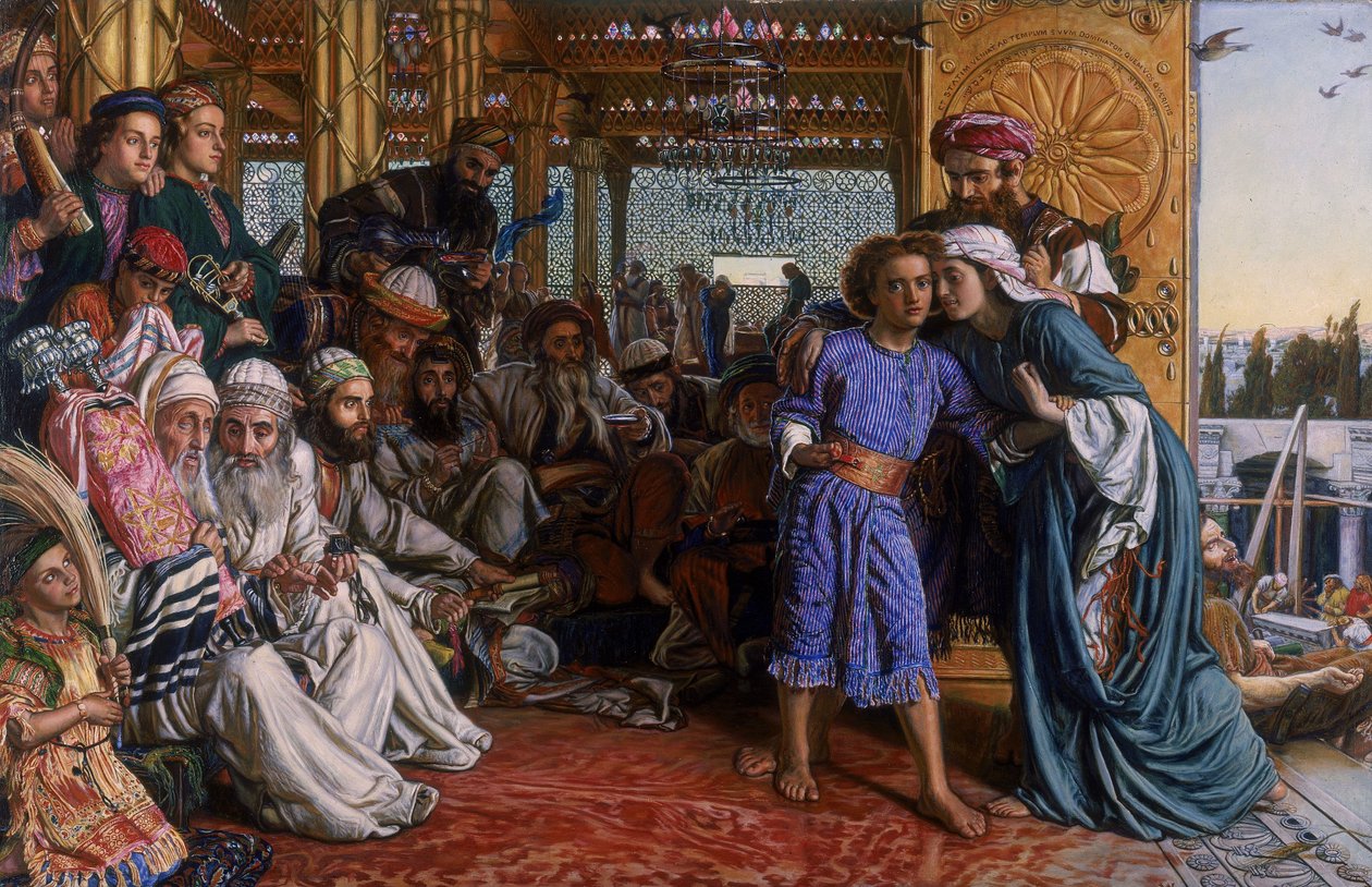 Fundet af Frelseren i templet af William Holman Hunt