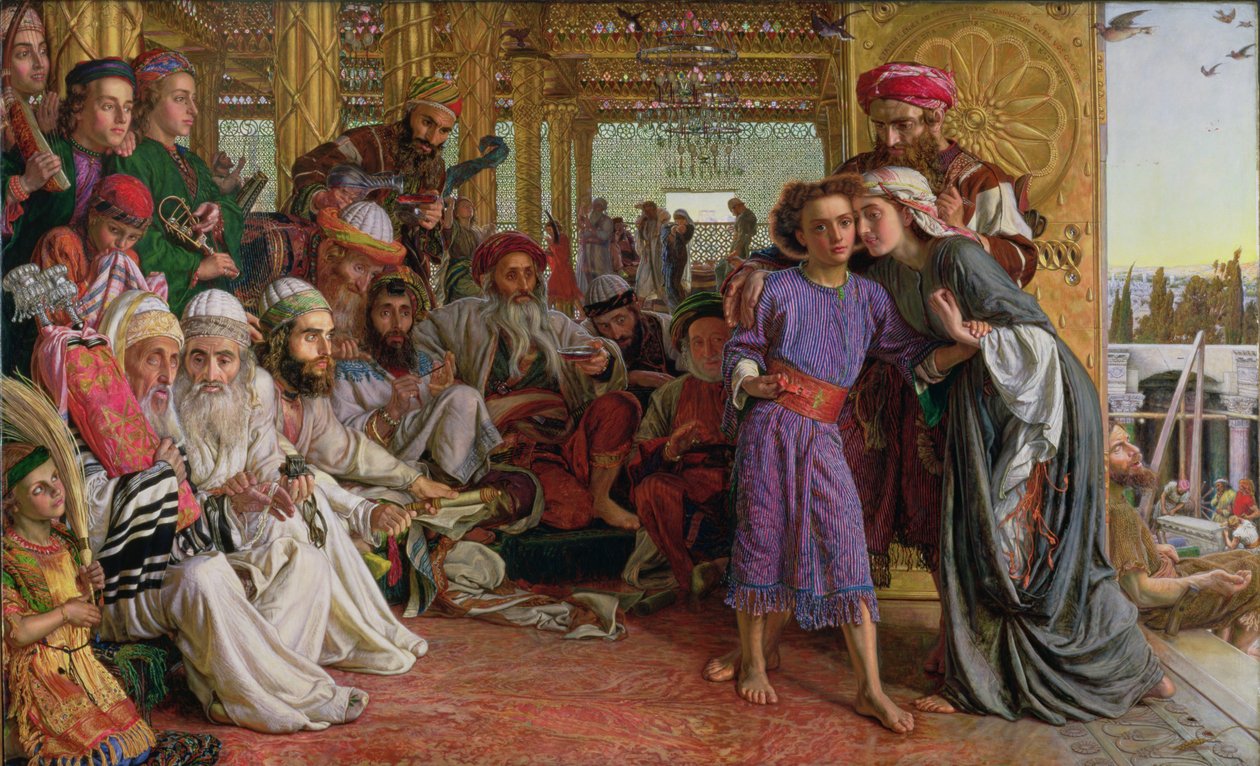 Fundet af Frelseren i templet af William Holman Hunt