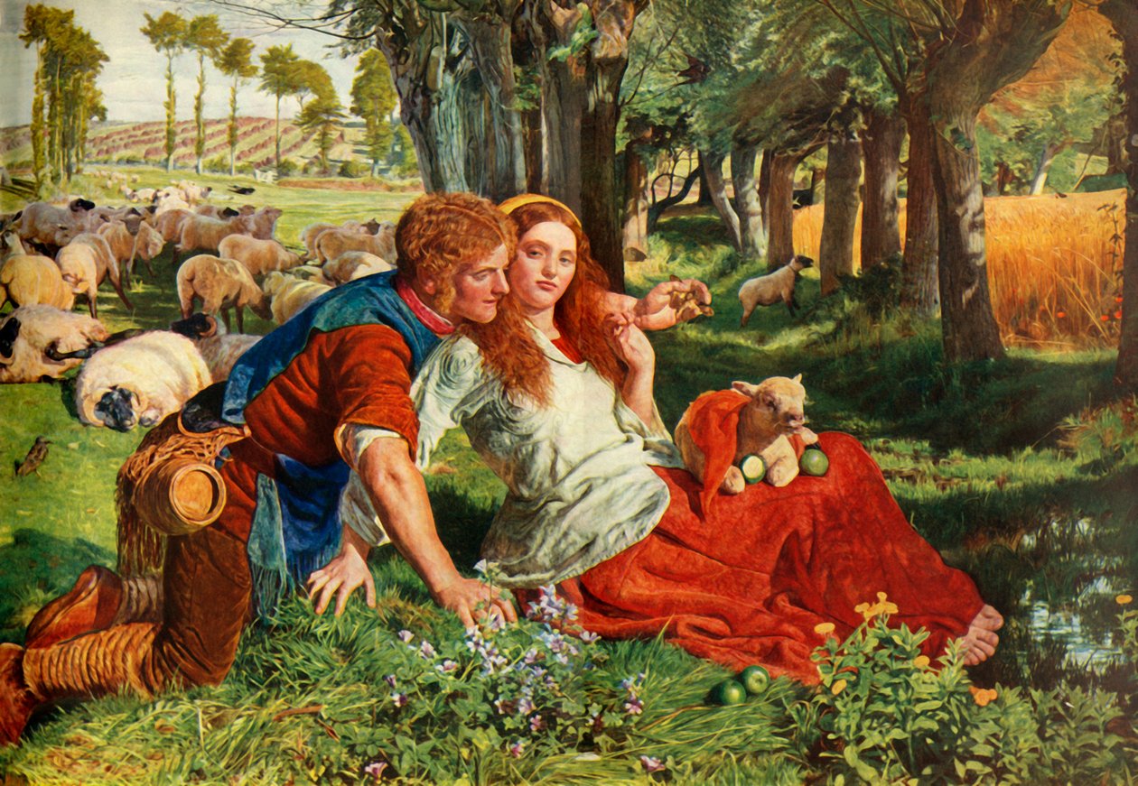 Den lejende hyrde, 1851, 1948. af William Holman Hunt