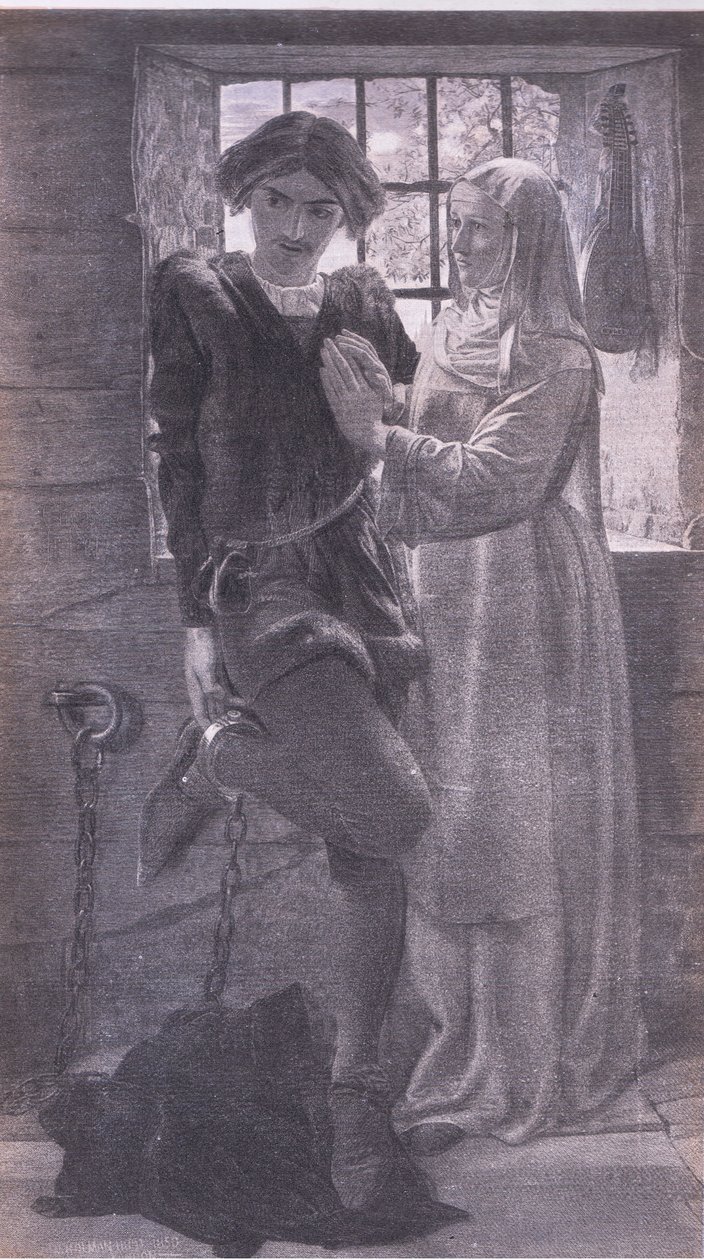Claudio og Isabella, Bibbys Annual, 1916-1917 af William Holman after Hunt
