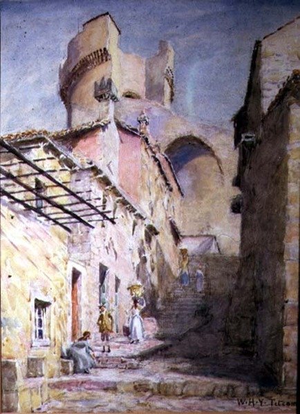 Carro (akvarel på papir) af William Holt Yates Titcomb