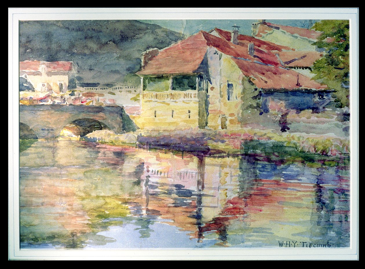 Continental Township ved en flod af William Holt Yates Titcomb