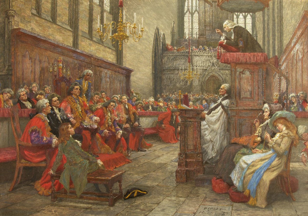 John Wesley prædikede for borgmesteren og selskabet i Bristol af William Holt Yates Titcomb